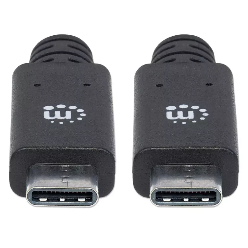 USB-C laidas Manhattan USB31C5C1M 1m, kištukas-kištukas, juodas