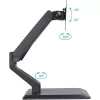 Techly ICA-LCD 35TS monitoriaus laikiklis / stovas 81,3 cm (32 colių) Stalinis Juodas