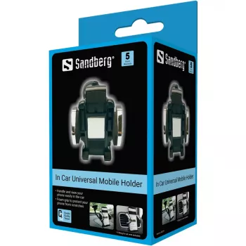 Sandberg In Car Universal Mobile Holder, Mobilusis telefonas / išmanusis telefonas, Pasyvus laikiklis, Automobiliui, Juoda