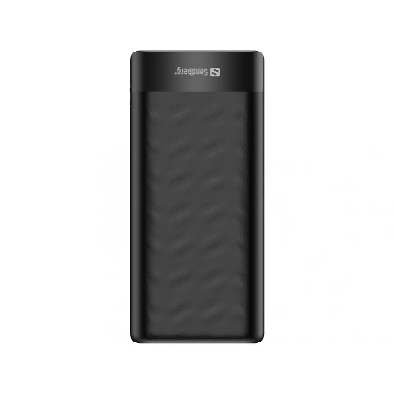 Sandberg Powerbank 20000 PD65W+2xQC3.0, 20000 mAh, ličio jonų (Li-Ion), Quick Charge 3.0, 65 W, juoda