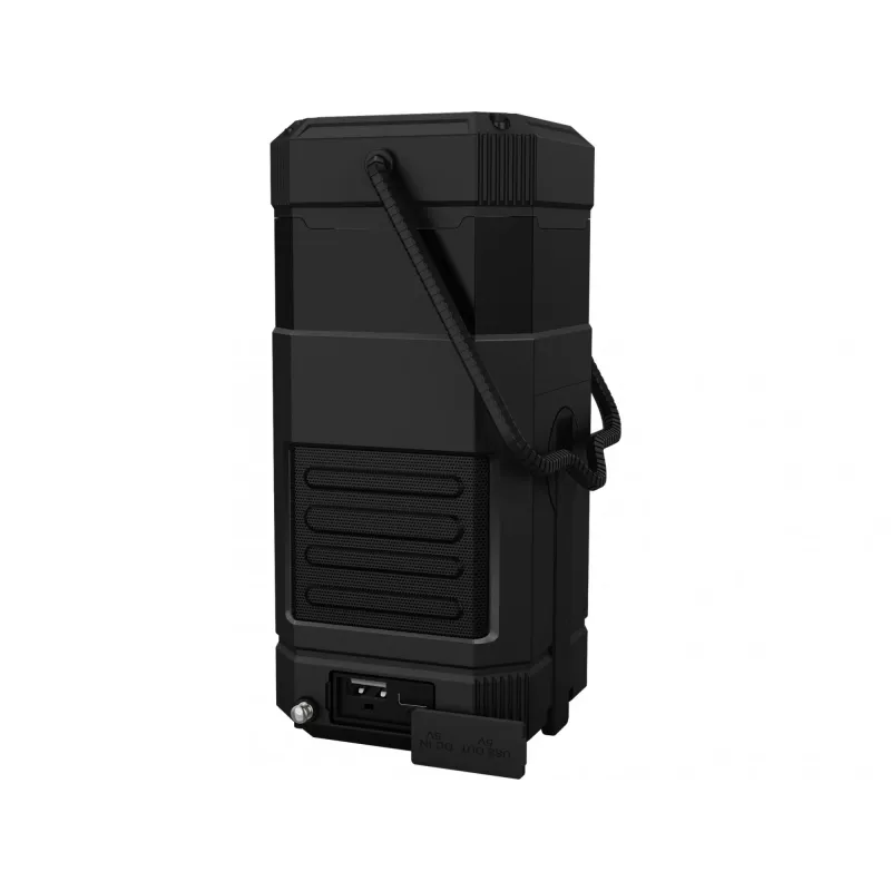 Sandberg Survivor Lantern All-in1 10000, maitinamas baterijomis stovyklavimo žibintuvėlis, juoda, IPX5, LED, USB C, baterija