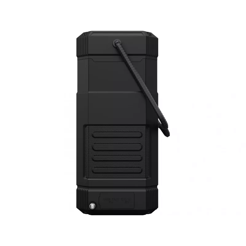 Sandberg Survivor Lantern All-in1 10000, maitinamas baterijomis stovyklavimo žibintuvėlis, juoda, IPX5, LED, USB C, baterija
