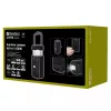 Sandberg Survivor Lantern All-in1 10000, maitinamas baterijomis stovyklavimo žibintuvėlis, juoda, IPX5, LED, USB C, baterija
