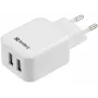 Sandberg AC Charger Dual USB 2.4+1A EU, vidinis, kintamoji srovė, USB, 5 V, juoda, balta