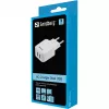 Sandberg AC Charger Dual USB 2.4+1A EU, vidinis, kintamoji srovė, USB, 5 V, juoda, balta