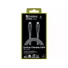 Sandberg Survivor USB-C laidas 1M 100W, 1 m, USB C, USB C, USB 2.0, juoda, pilka
