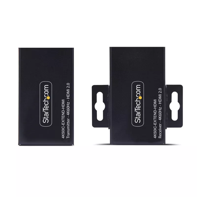 StarTech.com HDMI ilgintuvas per CAT5e/CAT6, 4K 60Hz, iki 60 m, siųstuvo ir imtuvo rinkinys, maitinimas per kabelį, kompaktiška forma