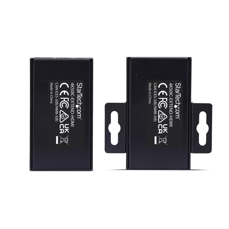 StarTech.com HDMI ilgintuvas per CAT5e/CAT6, 4K 60Hz, iki 60 m, siųstuvo ir imtuvo rinkinys, maitinimas per kabelį, kompaktiška forma
