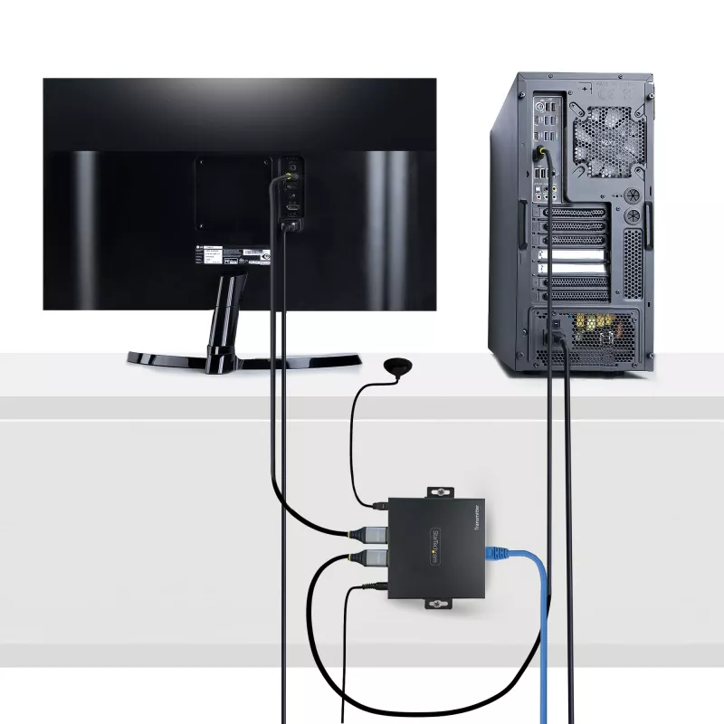 StarTech.com 4K70IC-EXTEND-HDMI AV plėstuvas AV siųstuvas ir imtuvas juodas