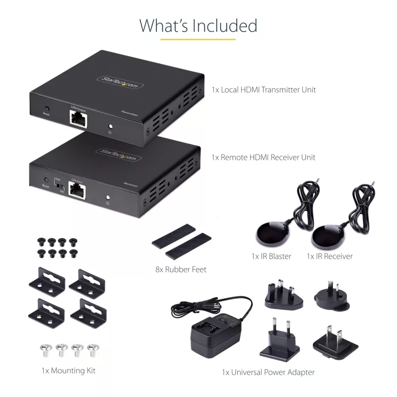 StarTech.com 4K70IC-EXTEND-HDMI AV plėstuvas AV siųstuvas ir imtuvas juodas