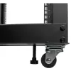 StarTech.com 4-Post 12U Mobile Open Frame Server Rack, Four Post 19 inch Network Rack with Wheels, Rolling Rack with Adjustable Depth for Computer/AV/Data/IT Equipment - Casters, Leveling Feet or Floor Mounting