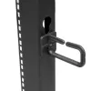 StarTech.com 4-Post 12U Mobile Open Frame Server Rack, Four Post 19 inch Network Rack with Wheels, Rolling Rack with Adjustable Depth for Computer/AV/Data/IT Equipment - Casters, Leveling Feet or Floor Mounting