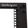 StarTech.com 4-Post 12U Mobile Open Frame Server Rack, Four Post 19 inch Network Rack with Wheels, Rolling Rack with Adjustable Depth for Computer/AV/Data/IT Equipment - Casters, Leveling Feet or Floor Mounting