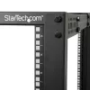 StarTech.com 4-Post 25U mobilus atviro rėmo serverių stovas, keturių stulpų 19 colių tinklo stovas su ratukais, riedantis stovas su reguliuojamo gylio tvirtinimu kompiuterinei/AV/duomenų/IT įrangai - ratukai, išlyginamosios kojelės arba tvirtinimas prie grindų