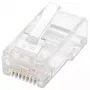 Intellinet RJ45 moduliniai kištukai, Cat6, UTP, 2 kontaktų, laidytajam kabeliui, 15 µ auksuoti kontaktai, 100 vnt. pakuotė