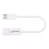 Manhattan USB-A gigabito tinklo adapteris, baltas, 10/100/1000 Mbps tinklas, USB 3.0, Ethernet, RJ45, trejų metų garantija, ekvivalentas USB31000SW