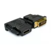 Sandberg Adapter DVI-M - HDMI-F, DVI, HDMI, Juoda