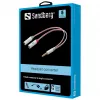 Sandberg ausinių keitiklis Dual-Single, 3,5 mm TRS, kištukas, lizdas, balta