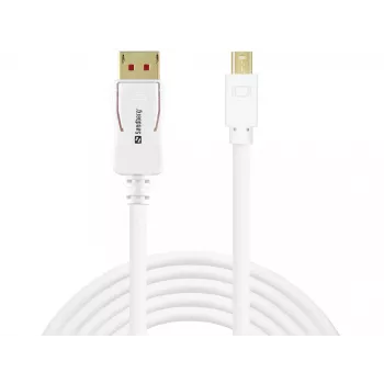 Sandberg DP-MiniDP 1.4 8K60Hz 2m, 2 m, DisplayPort, Mini DisplayPort, Kištukas, Kištukas, 7680 x 4320 pikselių