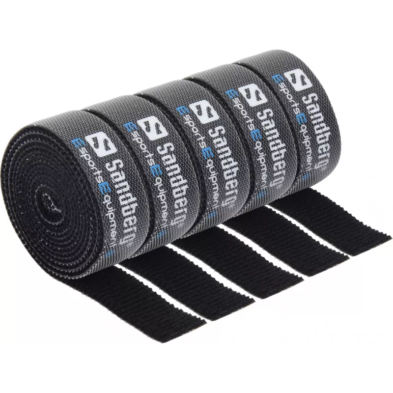 Sandberg kabelis Velcro Strap 5-pack, užsegamas kabelių raištis, juoda, 1000 mm, 73 g, 50 mm, 50 mm