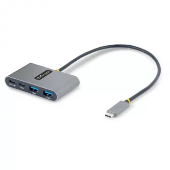 StarTech.com 4 prievadų USB-C šakotuvas su 100 W galios tiekimo pralaidumu – 2x USB-A + 2x USB-C – USB 3.0 5 Gbps – 1 pėdos (30 cm) ilgio laidas – nešiojamasis USB Type-C į USB-A/C šakotuvas