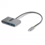StarTech.com 4 prievadų USB-C šakotuvas su 100 W galios tiekimo pralaidumu – 2x USB-A + 2x USB-C – USB 3.0 5 Gbps – 1 pėdos (30 cm) ilgio laidas – nešiojamasis USB Type-C į USB-A/C šakotuvas
