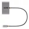 StarTech.com 4 prievadų USB-C šakotuvas su 100 W galios tiekimo pralaidumu – 2x USB-A + 2x USB-C – USB 3.0 5 Gbps – 1 pėdos (30 cm) ilgio laidas – nešiojamasis USB Type-C į USB-A/C šakotuvas