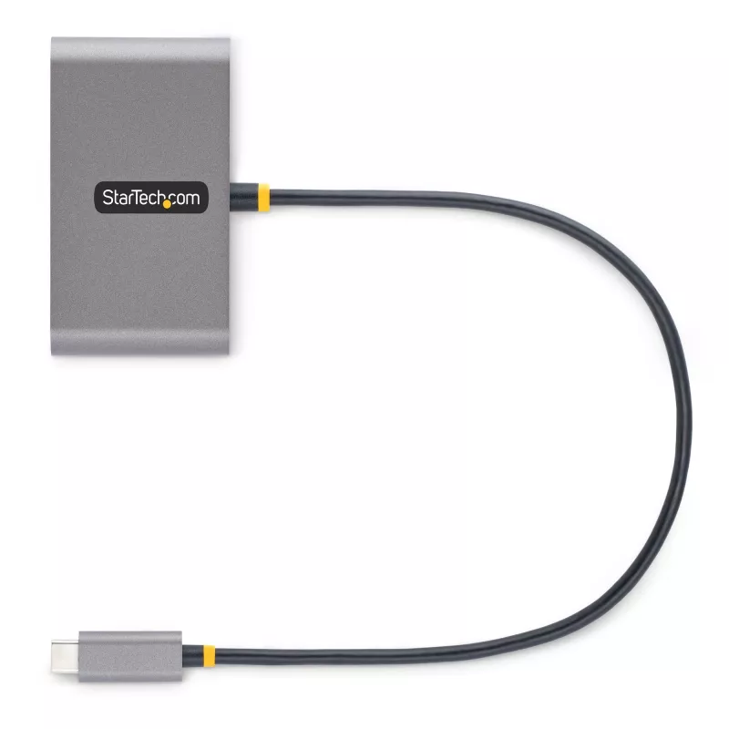 StarTech.com 4 prievadų USB-C šakotuvas su 100 W galios tiekimo pralaidumu – 2x USB-A + 2x USB-C – USB 3.0 5 Gbps – 1 pėdos (30 cm) ilgio laidas – nešiojamasis USB Type-C į USB-A/C šakotuvas