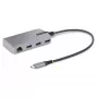 StarTech.com 3 prievadų USB-C šakotuvas su Ethernet – 3x USB-A prievadai, Gigabit Ethernet RJ45, USB 3.0 5 Gbps, maitinamas per magistralę, 1 pėdos/30 cm ilgio laidas – nešiojamasis nešiojamojo kompiuterio USB Type-C šakotuvo adapteris su GbE