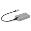 StarTech.com 3 prievadų USB-C šakotuvas su Ethernet – 3x USB-A prievadai, Gigabit Ethernet RJ45, USB 3.0 5 Gbps, maitinamas per magistralę, 1 pėdos/30 cm ilgio laidas – nešiojamasis nešiojamojo kompiuterio USB Type-C šakotuvo adapteris su GbE