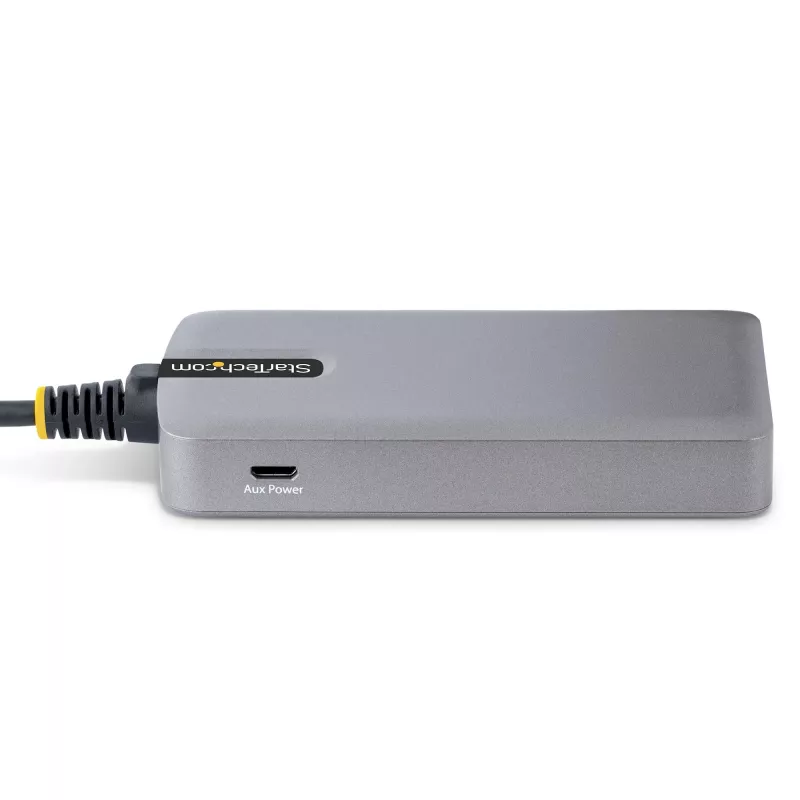 StarTech.com 3 prievadų USB-C šakotuvas su Ethernet – 3x USB-A prievadai, Gigabit Ethernet RJ45, USB 3.0 5 Gbps, maitinamas per magistralę, 1 pėdos/30 cm ilgio laidas – nešiojamasis nešiojamojo kompiuterio USB Type-C šakotuvo adapteris su GbE