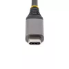 StarTech.com 3 prievadų USB-C šakotuvas su Ethernet – 3x USB-A prievadai, Gigabit Ethernet RJ45, USB 3.0 5 Gbps, maitinamas per magistralę, 1 pėdos/30 cm ilgio laidas – nešiojamasis nešiojamojo kompiuterio USB Type-C šakotuvo adapteris su GbE