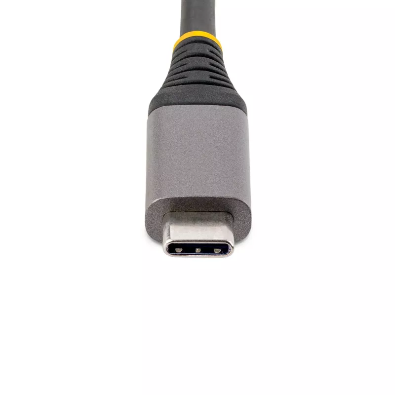 StarTech.com 3 prievadų USB-C šakotuvas su Ethernet – 3x USB-A prievadai, Gigabit Ethernet RJ45, USB 3.0 5 Gbps, maitinamas per magistralę, 1 pėdos/30 cm ilgio laidas – nešiojamasis nešiojamojo kompiuterio USB Type-C šakotuvo adapteris su GbE