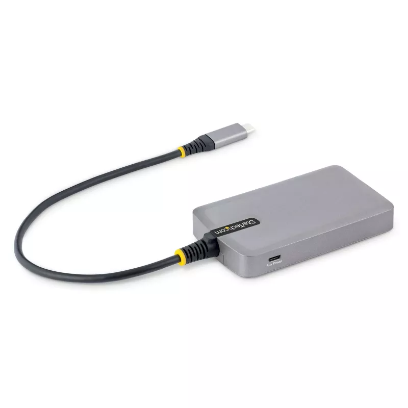 StarTech.com 4 prievadų USB-C šakotuvas - 5 Gbps - maitinamas per magistralę - USB-C į 4x USB-A šakotuvas su papildomu pagalbiniu maitinimo įvadu - nešiojamasis stalinio / nešiojamojo kompiuterio USB šakotuvas - 30 cm laidas - USB išplėtimo šakotuvas