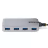 StarTech.com 4 prievadų USB-C šakotuvas - 5 Gbps - maitinamas per magistralę - USB-C į 4x USB-A šakotuvas su papildomu pagalbiniu maitinimo įvadu - nešiojamasis stalinio / nešiojamojo kompiuterio USB šakotuvas - 30 cm laidas - USB išplėtimo šakotuvas