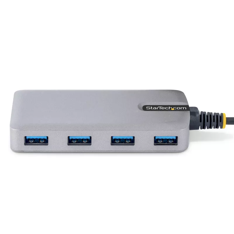 StarTech.com 4 prievadų USB-C šakotuvas - 5 Gbps - maitinamas per magistralę - USB-C į 4x USB-A šakotuvas su papildomu pagalbiniu maitinimo įvadu - nešiojamasis stalinio / nešiojamojo kompiuterio USB šakotuvas - 30 cm laidas - USB išplėtimo šakotuvas