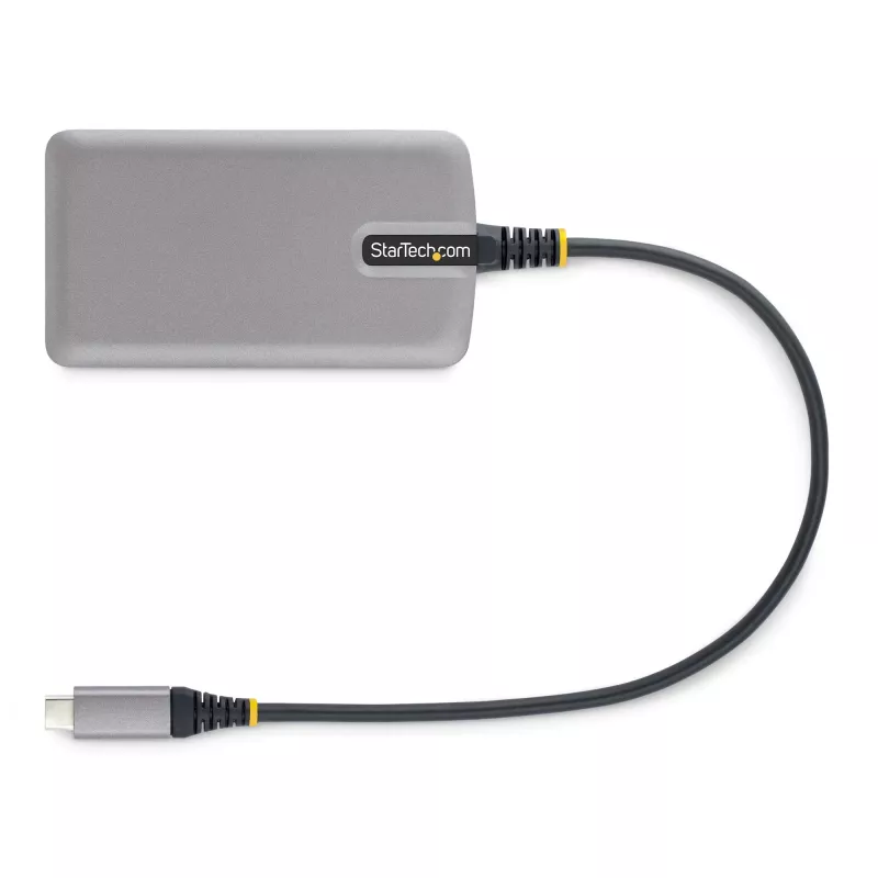 StarTech.com 4 prievadų USB-C šakotuvas - 5 Gbps - maitinamas per magistralę - USB-C į 4x USB-A šakotuvas su papildomu pagalbiniu maitinimo įvadu - nešiojamasis stalinio / nešiojamojo kompiuterio USB šakotuvas - 30 cm laidas - USB išplėtimo šakotuvas