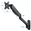 Techly ICA-LCD G112E monitoriaus laikiklis / stovas 81,3 cm (32 colių) Sieninis Juoda