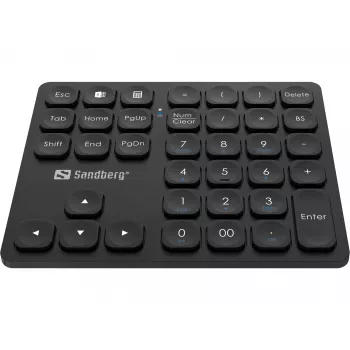 Skaičių klaviatūra Sandberg Wireless Numeric Keypad Pro Membraninė 36 klavišai