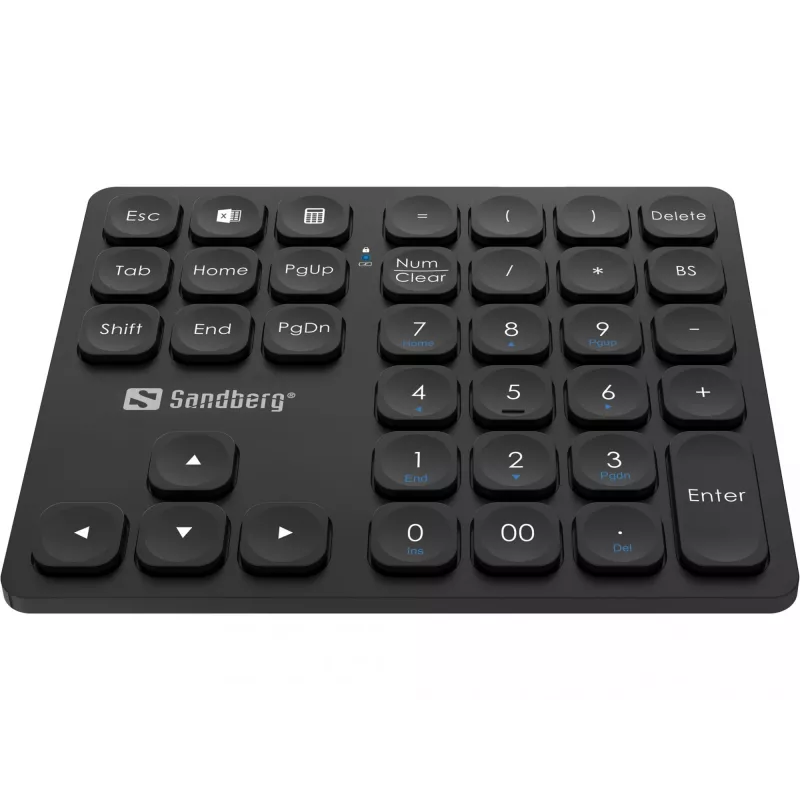 Skaičių klaviatūra Sandberg Wireless Numeric Keypad Pro Membraninė 36 klavišai