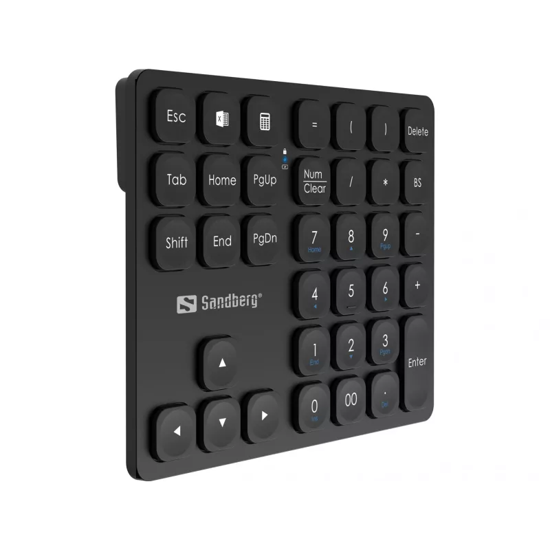 Skaičių klaviatūra Sandberg Wireless Numeric Keypad Pro Membraninė 36 klavišai