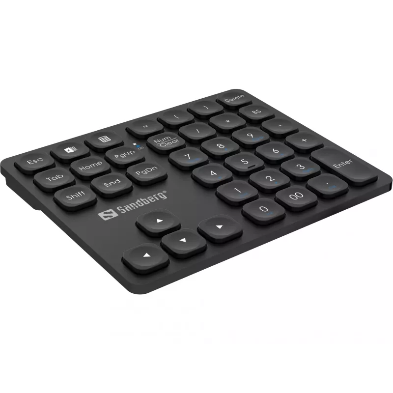 Skaičių klaviatūra Sandberg Wireless Numeric Keypad Pro Membraninė 36 klavišai