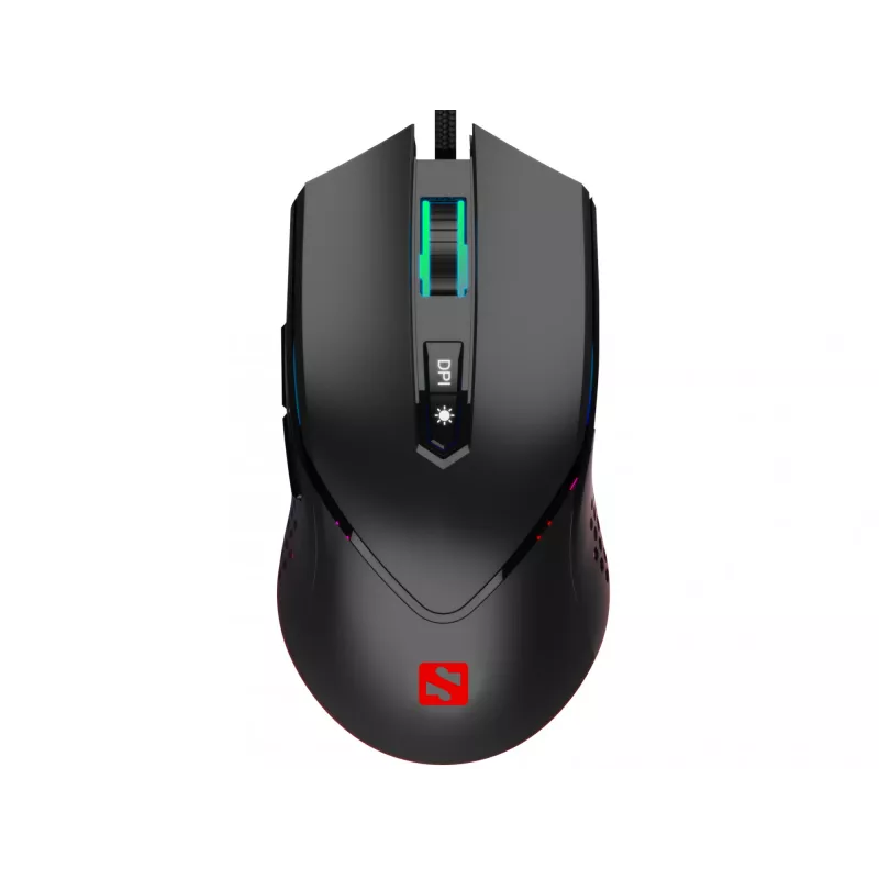 Sandberg Azazinator pelė 6400, dešiniarankiams, USB Type-A, 6400 DPI, juoda