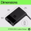 HP USB-C 65W nešiojamojo kompiuterio įkroviklis, Nešiojamasis kompiuteris, Vidaus, 90 V, 47 - 63 Hz, 65 W, 5 - 20 V