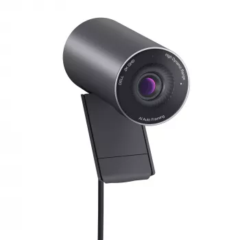 DELL Pro 2K Webcam – WB5023, 2560 x 1440 pikselių, Full HD, 60 kadrų per sekundę, 1280x720@24fps, 1280x720@30fps, 1280x720@60fps, 1920x1080@24fps, 1920x1080@30fps, 1920x1080@60fps,..., 4x, Automatinis