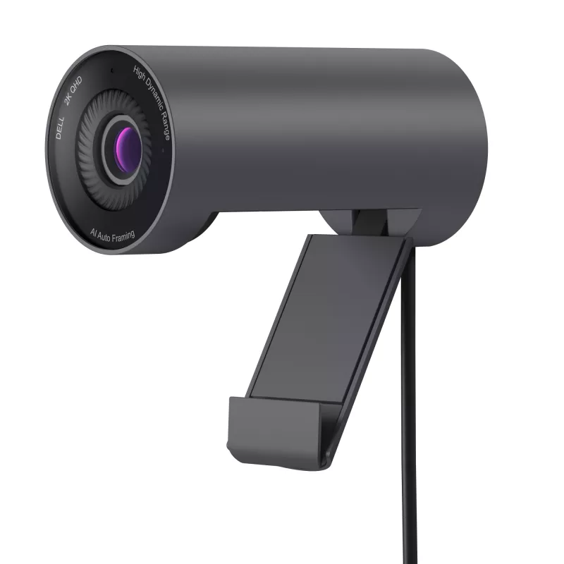 DELL Pro 2K Webcam – WB5023, 2560 x 1440 pikselių, Full HD, 60 kadrų per sekundę, 1280x720@24fps, 1280x720@30fps, 1280x720@60fps, 1920x1080@24fps, 1920x1080@30fps, 1920x1080@60fps,..., 4x, Automatinis