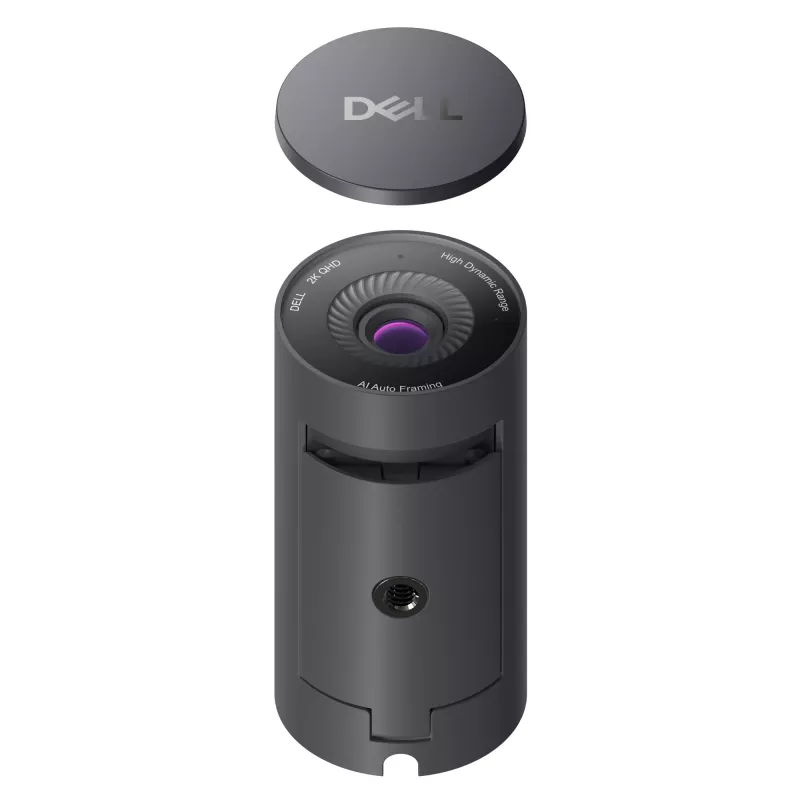 DELL Pro 2K Webcam – WB5023, 2560 x 1440 pikselių, Full HD, 60 kadrų per sekundę, 1280x720@24fps, 1280x720@30fps, 1280x720@60fps, 1920x1080@24fps, 1920x1080@30fps, 1920x1080@60fps,..., 4x, Automatinis