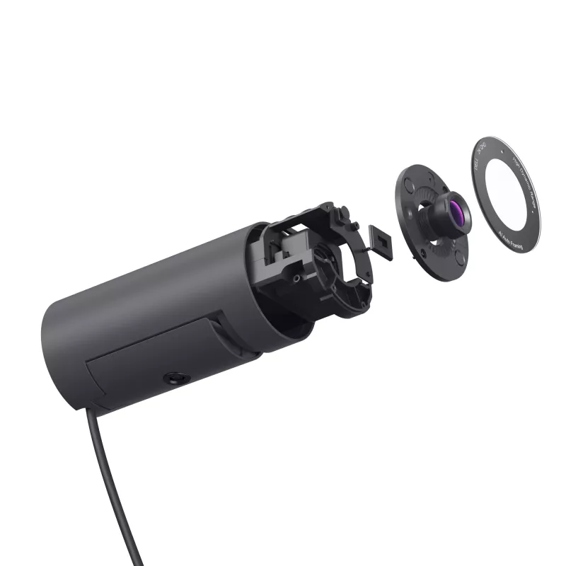 DELL Pro 2K Webcam – WB5023, 2560 x 1440 pikselių, Full HD, 60 kadrų per sekundę, 1280x720@24fps, 1280x720@30fps, 1280x720@60fps, 1920x1080@24fps, 1920x1080@30fps, 1920x1080@60fps,..., 4x, Automatinis