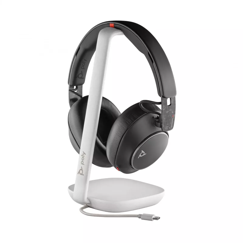 HP Poly Voyager Surround 85 UC USB-C ausinės +USB-C/A adapteris +Įkrovimo stovas