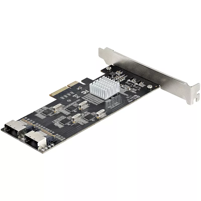 StarTech.com 8 prievadų SATA PCIe kortelė - PCI Express 6Gbps SATA išplėtimo adapterio kortelė su 4 pagrindiniais valdikliais - SATA PCIe valdiklio kortelė - PCI-e x4 Gen 2 į SATA III - SATA HDD/SSD